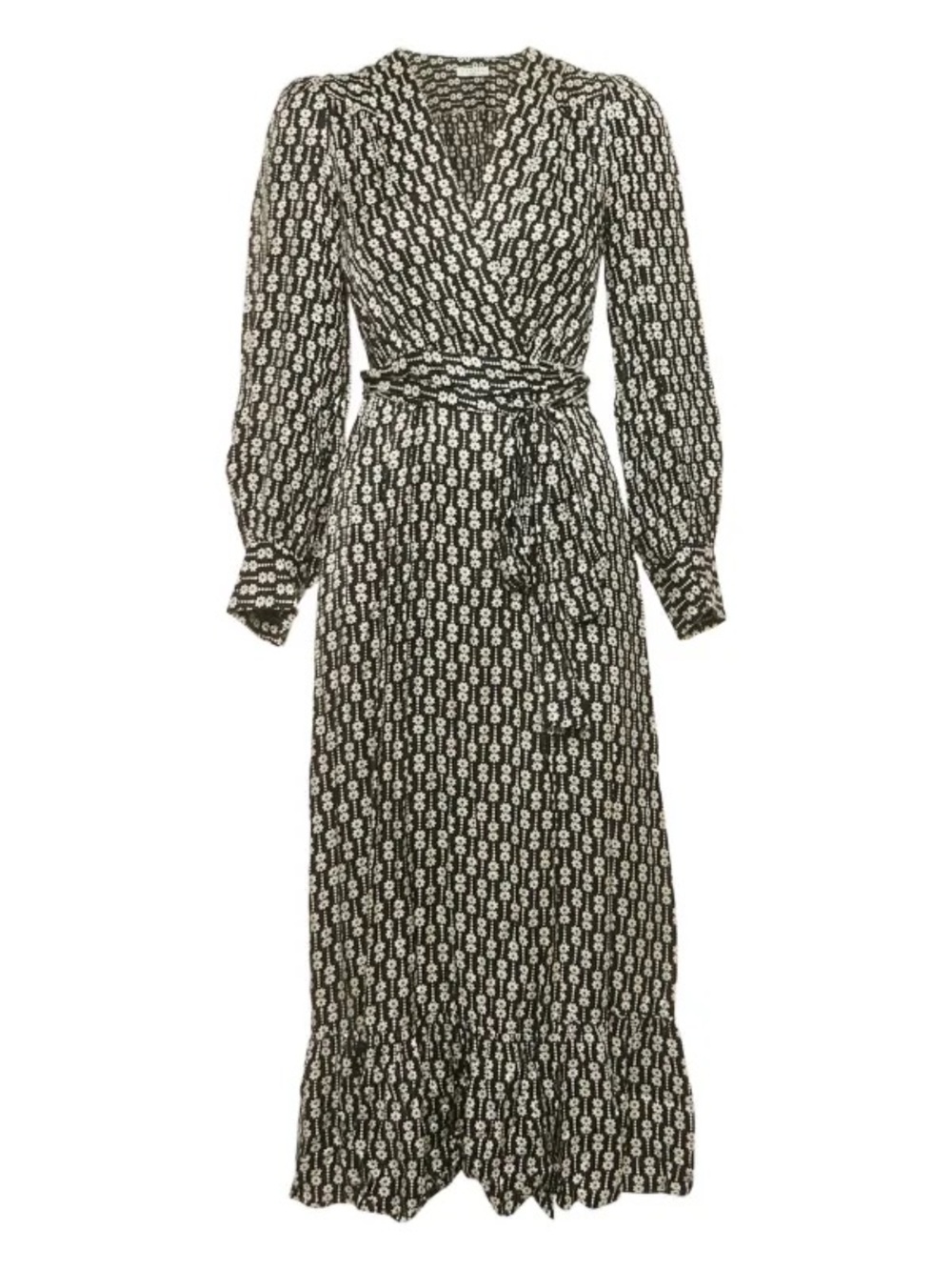Sandro Serene Wrap Dress - Size 40 (US 8)